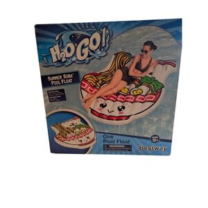 H2Go! Large 69 in x 61 in Summer Soba Pool Float Ramen Bowl Shape Ages‎ 12 Plus